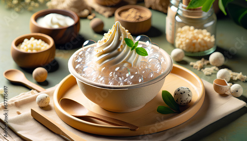 Elegant Asian-Inspired Dessert Bowl
