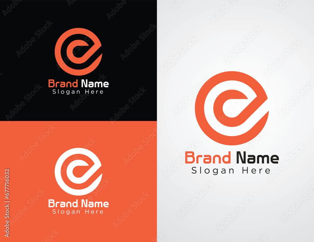 Vector Colorful Company website logo collection or minimal logo