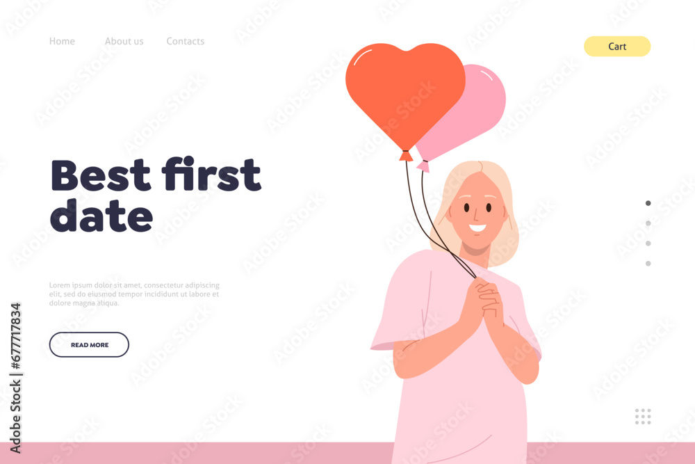 Best first date landing page design template for dating virtual platform to find love and friends Best first date landing page design template for dating virtual platform to find love and friends