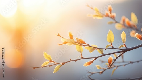 plant light branch morning close illustration blossom fresh, flower spring, floral petal plant light branch morning close