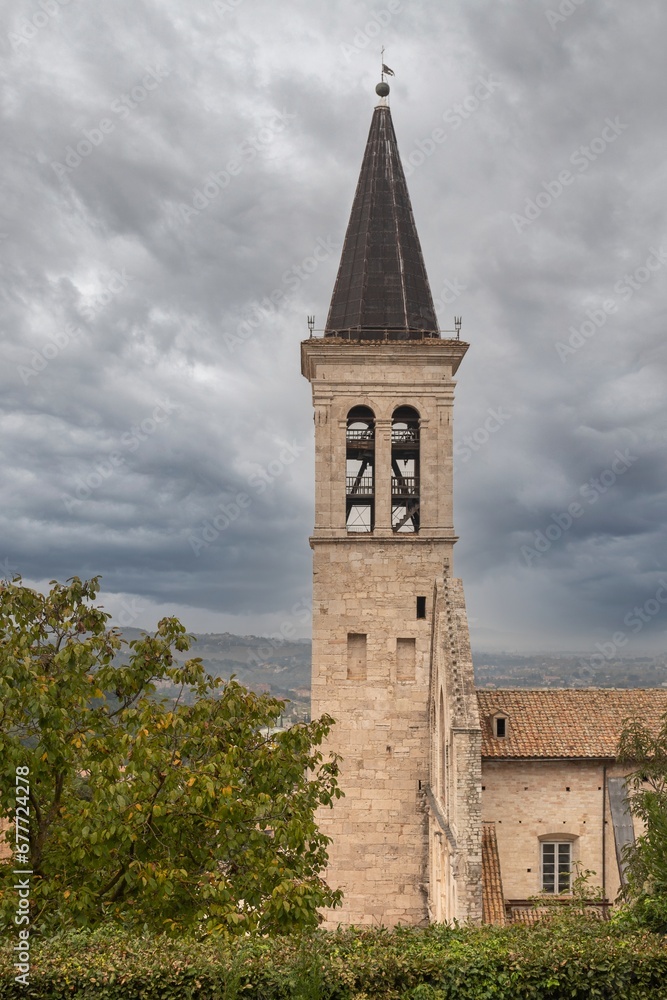Campanile della cattedrale di Santa Maria Assunta - Spoleto - Perugia - Umbria - Italia