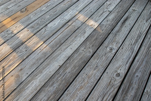 Closeup of weathered wooden boards