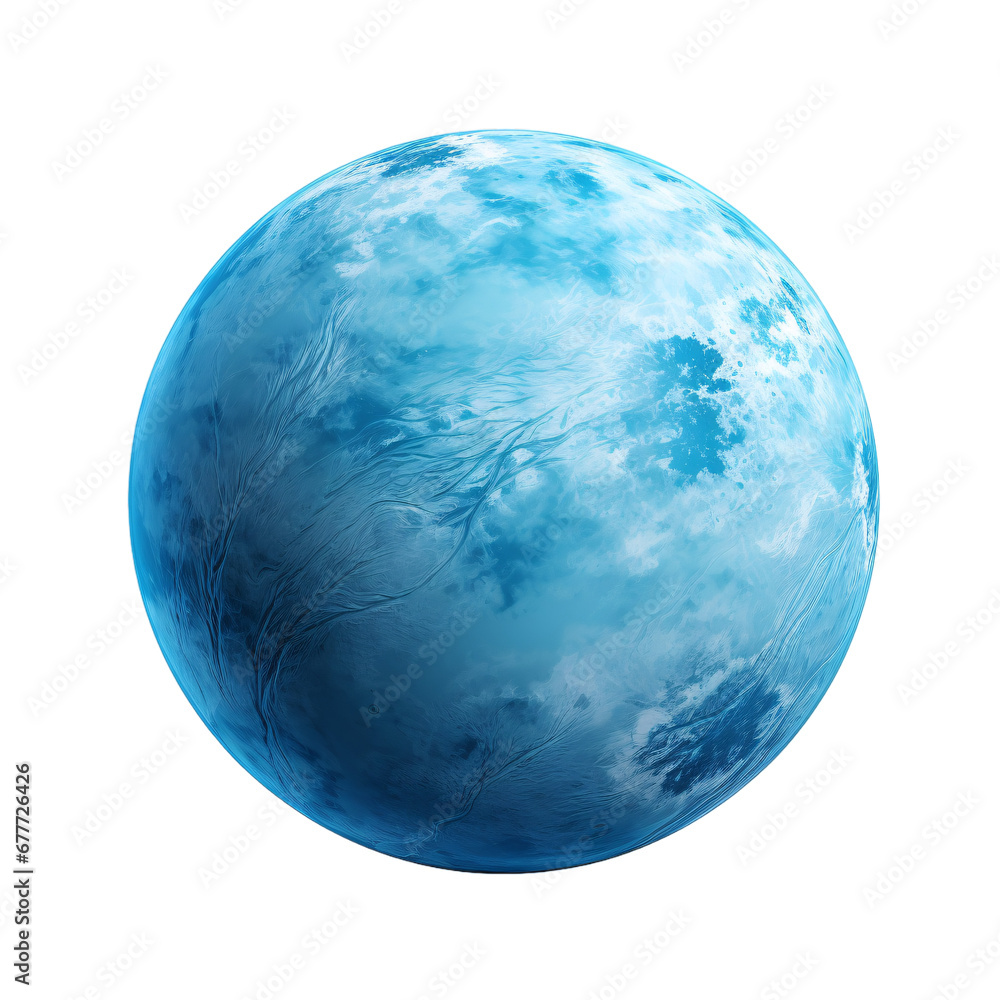 Neptune planet isolated on a transparent background, a 3d render of a big blue planet PNG Neptune planet isolated on a transparent background, a 3d render of a big blue planet PNG