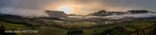 Fotografia Frankreich bei Die. Landschaft im November
