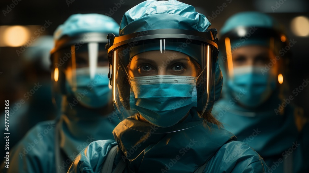 Warriors on the front line: candid shots of doctors in their PPE kits, perhaps in the midst of a critical operation or a challenging day in the ICU. Warriors on the front line: candid shots of doctors in their PPE kits, perhaps in the midst of a critical operation or a challenging day in the ICU.