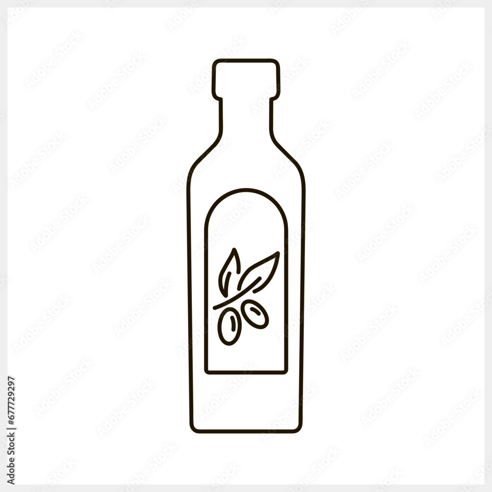 Sketch bottle olive oil icon Food clipart Vector stock illustration EPS 10 Sketch bottle olive oil icon Food clipart Vector stock illustration EPS 10