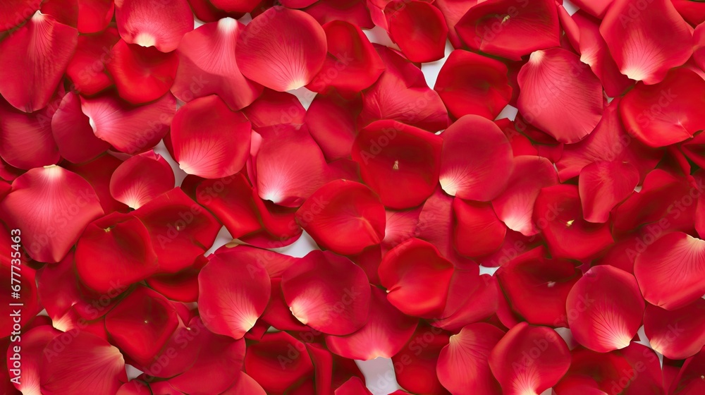 a lot of red flowers that are on a white surface with a light reflection on the bottom of the petals. a lot of red flowers that are on a white surface with a light reflection on the bottom of the petals.