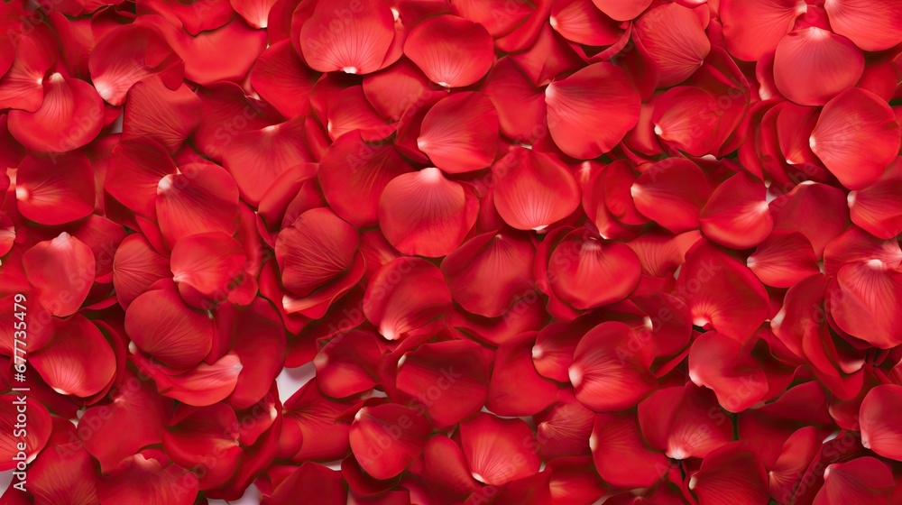 a close up of a bunch of red petals on a white background with a light reflection in the middle of the petals. a close up of a bunch of red petals on a white background with a light reflection in the middle of the petals.