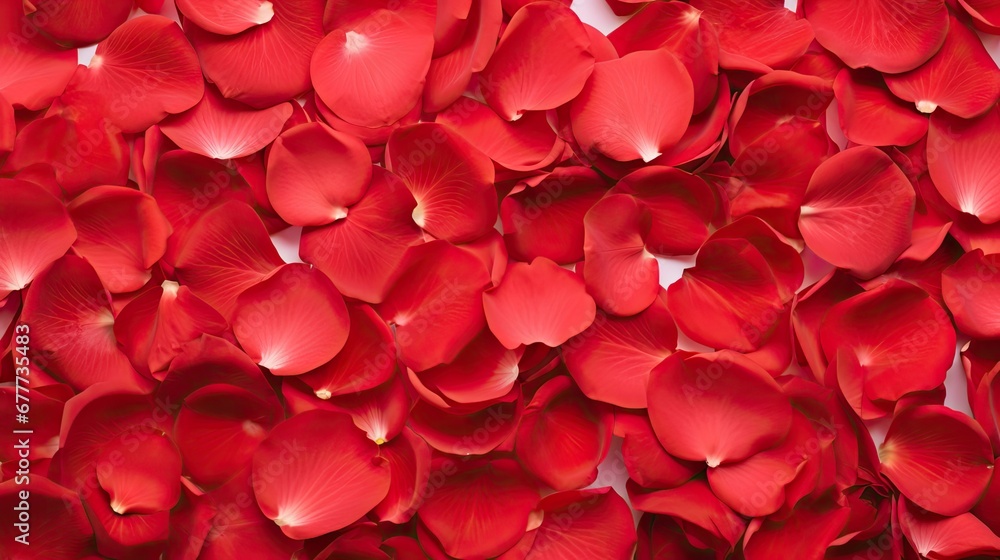 a bunch of red flowers that are on a white surface with a light reflection on the bottom of the petals. a bunch of red flowers that are on a white surface with a light reflection on the bottom of the petals.