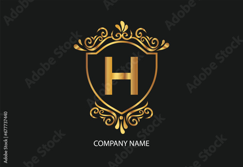 latter H natural and organic logo modern design. Natural logo for branding  corporate identity and business card