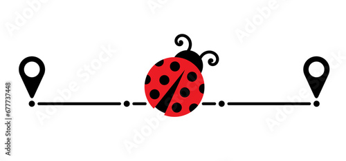 Silent march against senseless violence. Walking route. Ladybug in Holland style, the sidewalk tile with the ladybug is a symbol against "senseless violence". Family, in memory of the victims.