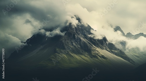 Cloudy Mountains Landscape Photography
