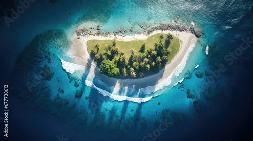 Island in the middle of Ocean