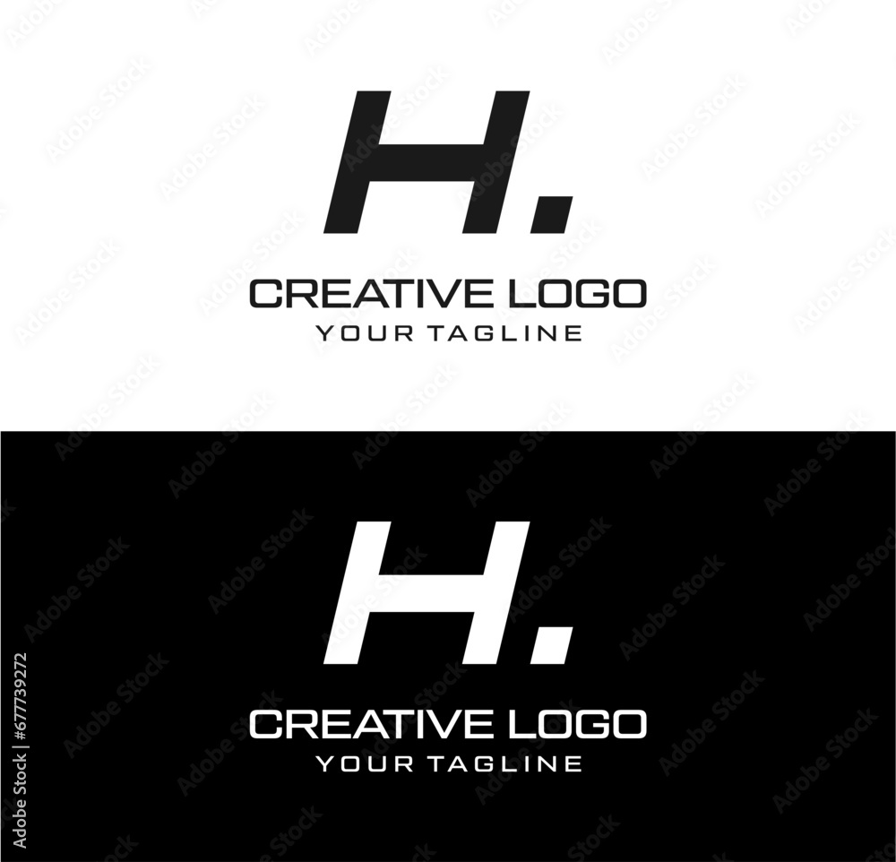 Fototapeta premium creative letter h logo desain vektor