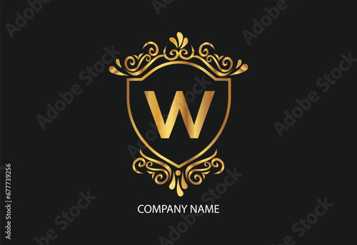 latter W natural and organic logo modern design. Natural logo for branding  corporate identity and business card