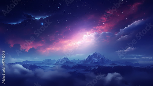 Universe sky abstract background poster web page PPT background  digital technology background