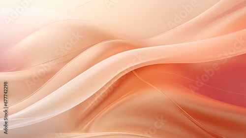  a close up of a computer screen with a blurry image of an orange and white wave in the middle of the screen and a pink and yellow background behind it. generative ai