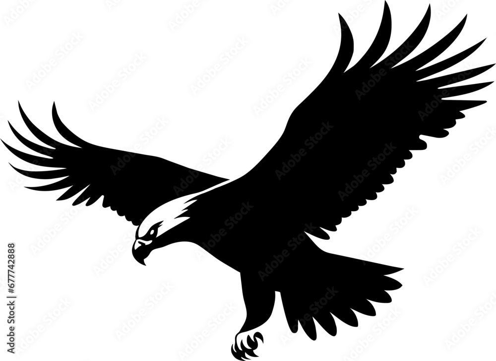 Obraz premium Eagle logo design vector. Eagle logo template illustration