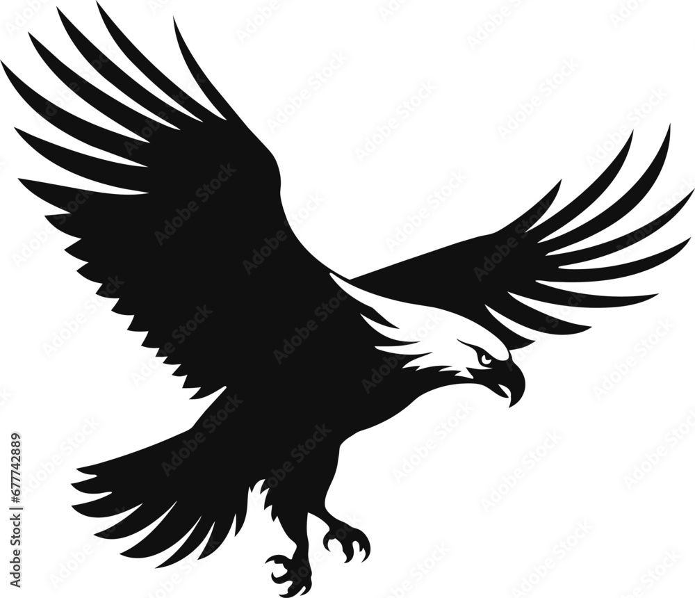 Obraz premium Eagle logo design vector. Eagle logo template illustration