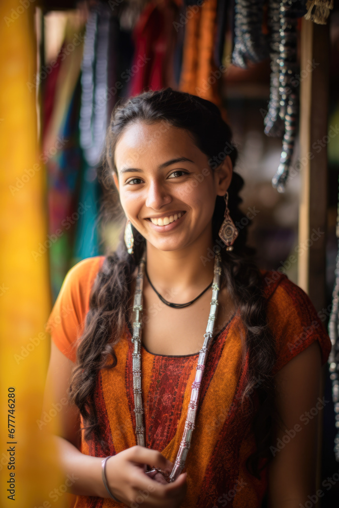 Nepalese Shop Owner's Smiles of Achievement. Her hard work pays off as she proudly opens her store. Nepalese Shop Owner's Smiles of Achievement. Her hard work pays off as she proudly opens her store.