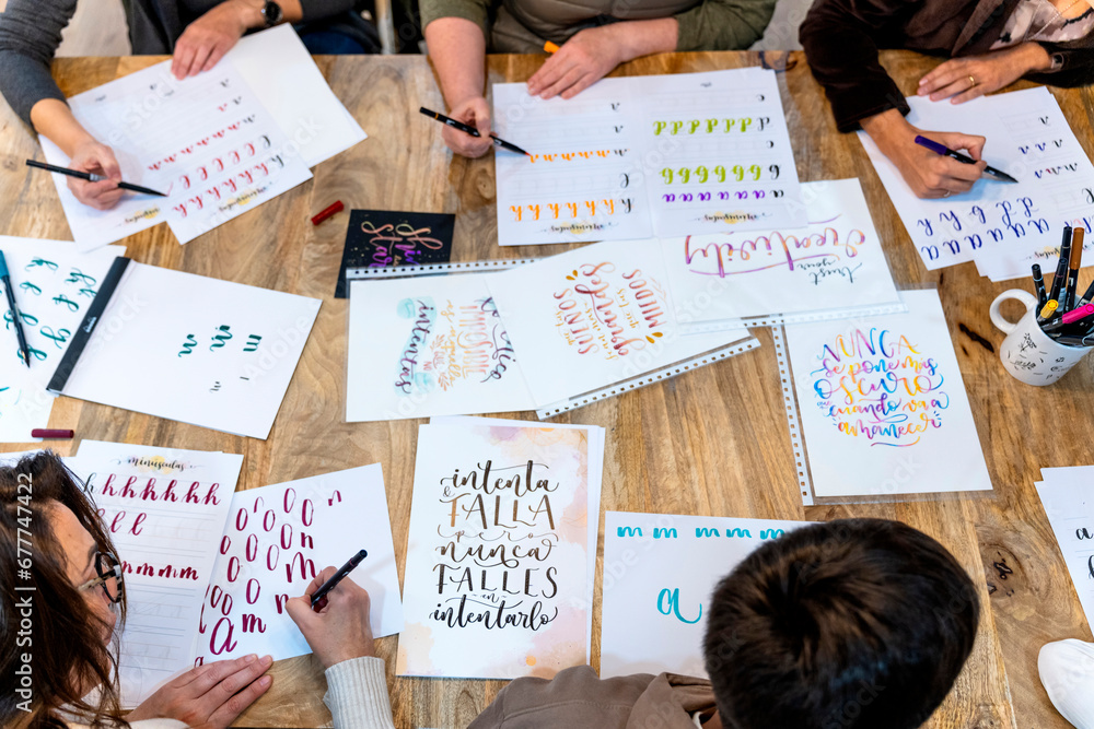 Art lettering workshop. Learning to draw letters. College classes. Art lettering workshop. Learning to draw letters. College classes.