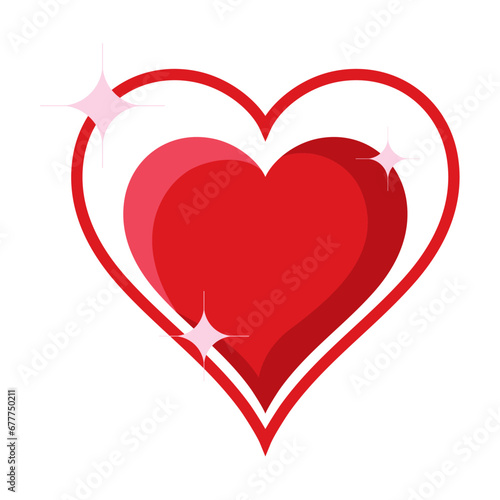 scribbled heart feeling