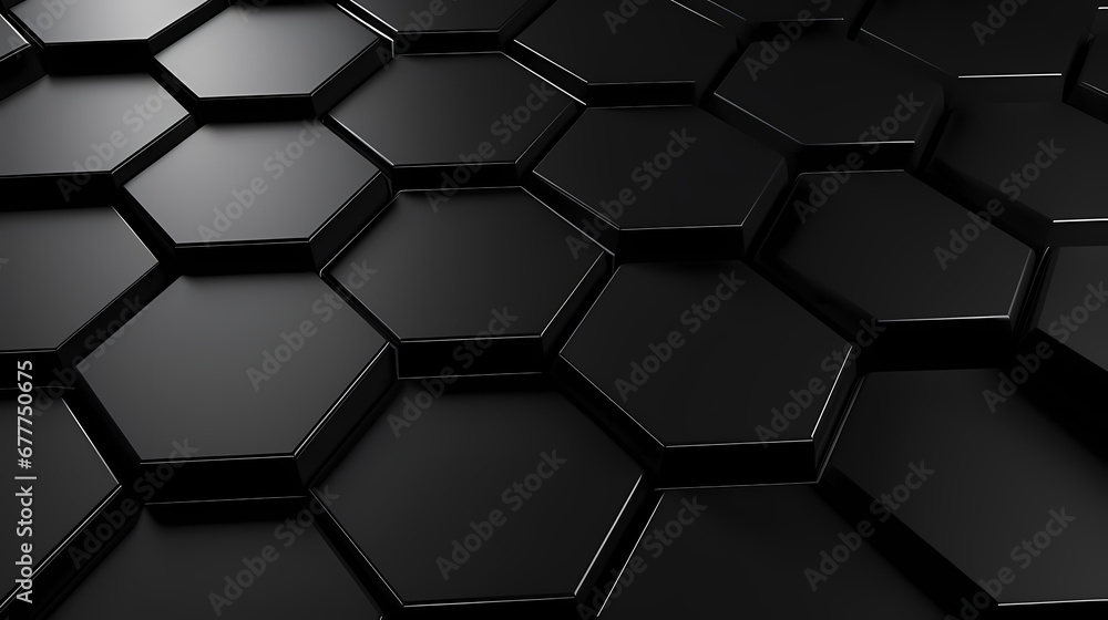Black hexagon abstract poster web page PPT background for product display, digital technology background Black hexagon abstract poster web page PPT background for product display, digital technology background