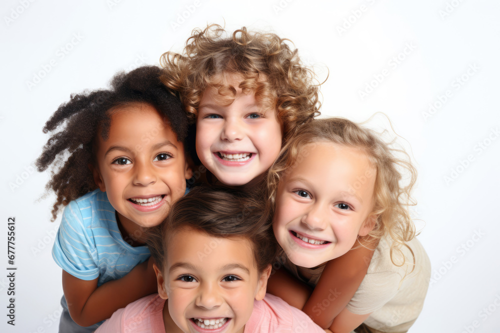 Happy smiling children