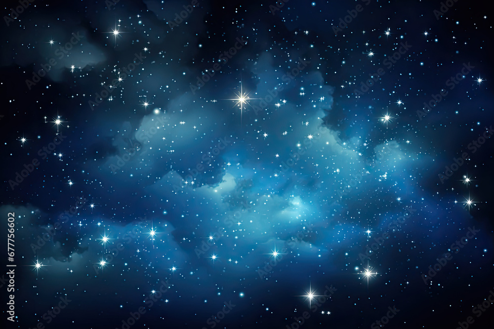 Beautiful night sky, with stars, moon, comet, cloud, calm, mythical universe, serene background, wallpaper Beautiful night sky, with stars, moon, comet, cloud, calm, mythical universe, serene background, wallpaper