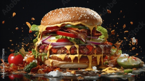 Burger  Hamburger  Cheeseburger  Fast food