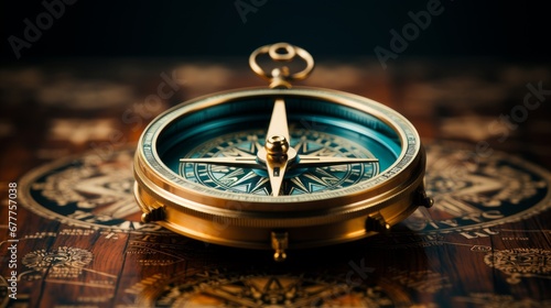 A compass, symbolizing direction and guidance in business decisions. AI generate