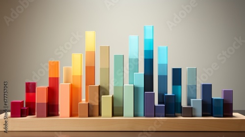 A bar graph representing market analysis and financial performance. AI generate