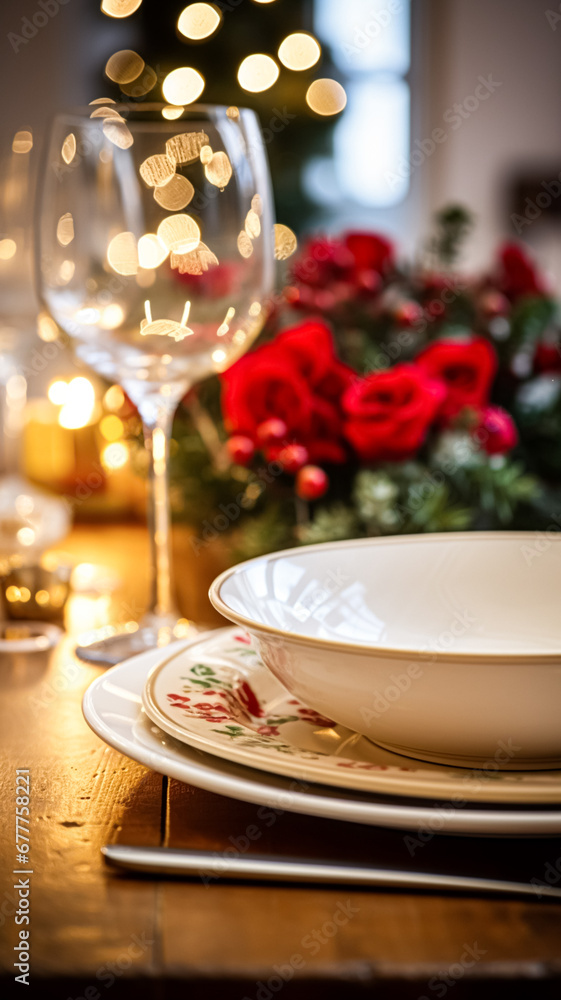 Dishware and crockery set for winter holiday family dinner, Christmas homeware decor for holidays in the English country house, gift set and home styling Dishware and crockery set for winter holiday family dinner, Christmas homeware decor for holidays in the English country house, gift set and home styling