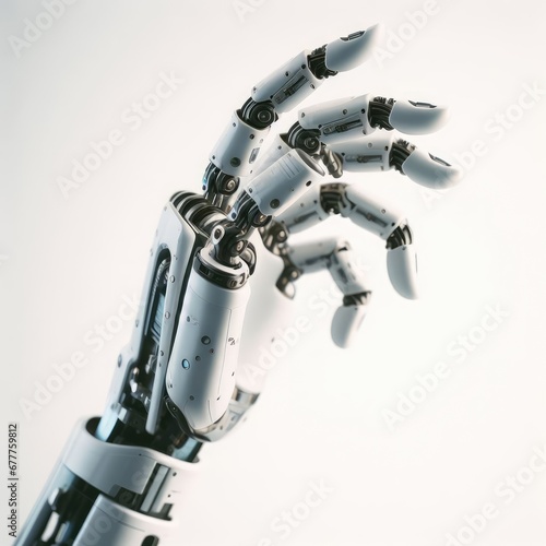 robot hand technology background 
