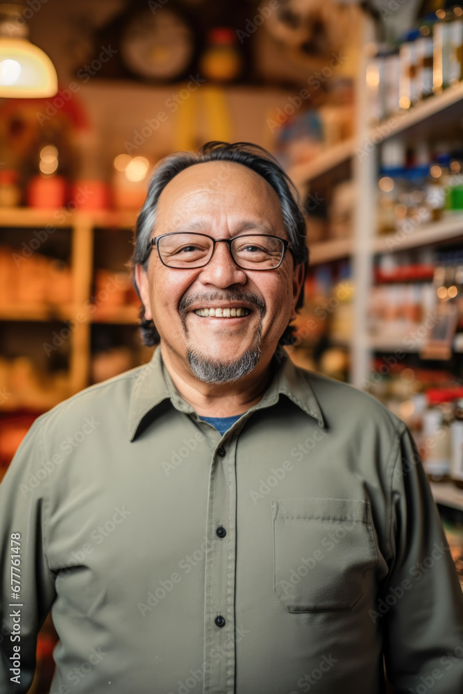 Shop Owner's Smiles of Achievement. His hard work pays off as he proudly opens his store. Shop Owner's Smiles of Achievement. His hard work pays off as he proudly opens his store.
