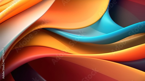 Abstract orange colored macro background. Generative Ai
