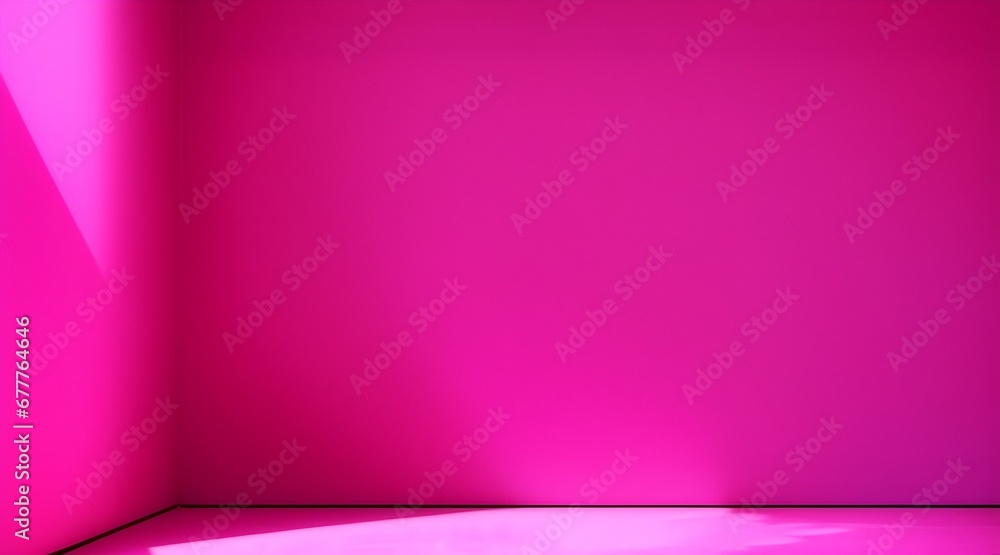 This is a beautiful Magenta backdrop image of an empty area in Magenta tones with play of light and shadow on the wall and floor. Magenta background for product presentation This is a beautiful Magenta backdrop image of an empty area in Magenta tones with play of light and shadow on the wall and floor. Magenta background for product presentation