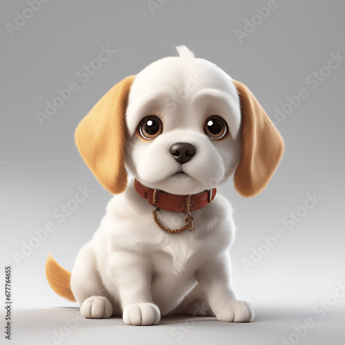 Perro tierno 3D // 3D cute dog 5