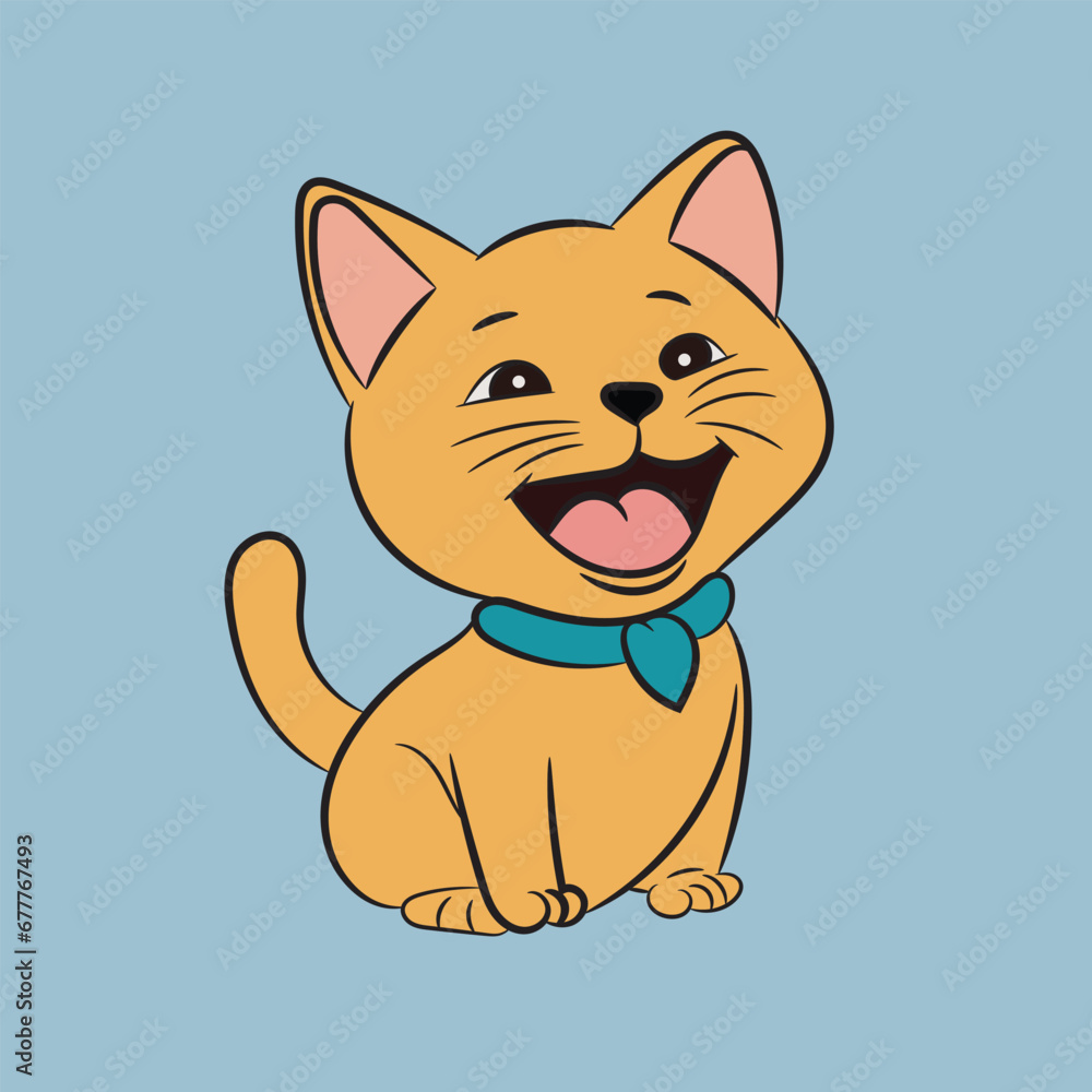 cat illustration character pretty funny sticker cat illustration character pretty funny sticker