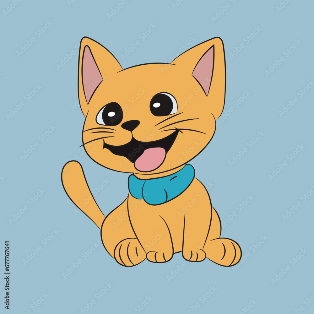 cat illustration character pretty funny sticker cat illustration character pretty funny sticker