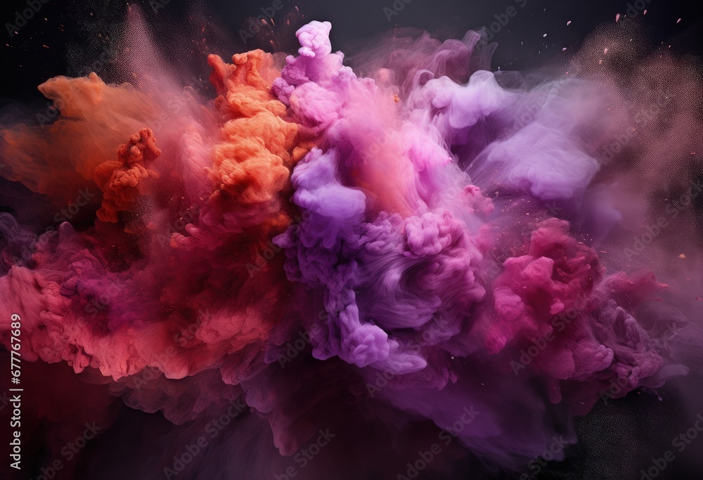 Vibrant Abstract Smoke in Mesmerizing Colors