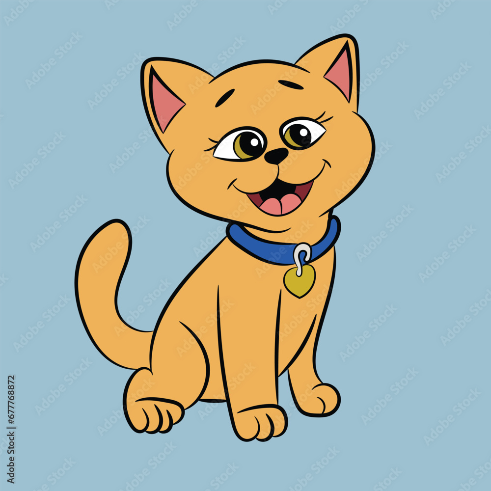 cat illustration character pretty funny sticker cat illustration character pretty funny sticker