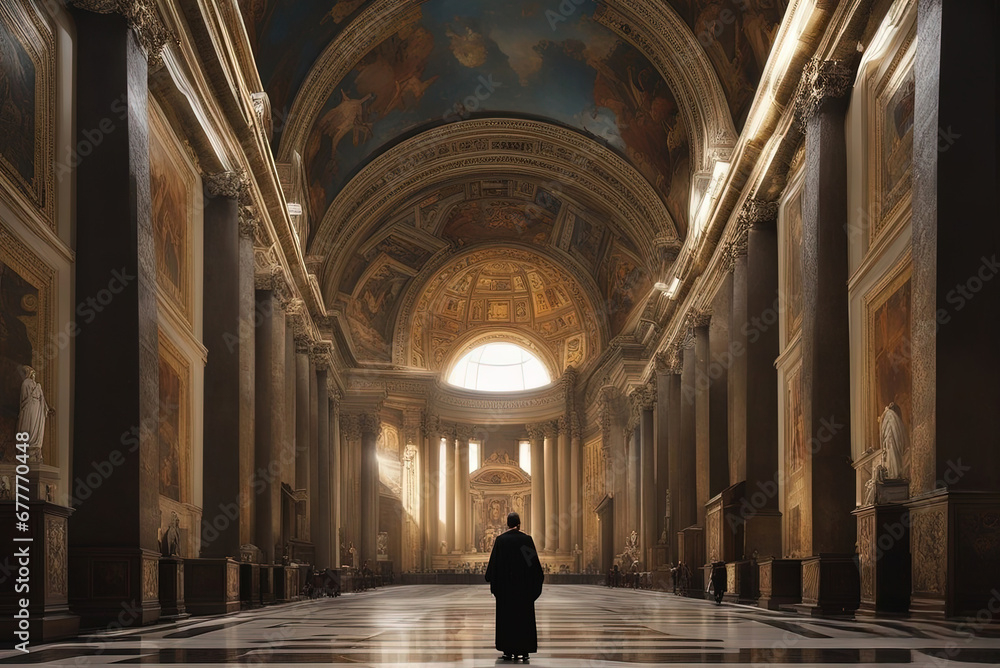 Vatican full view - obrazy, fototapety, plakaty 