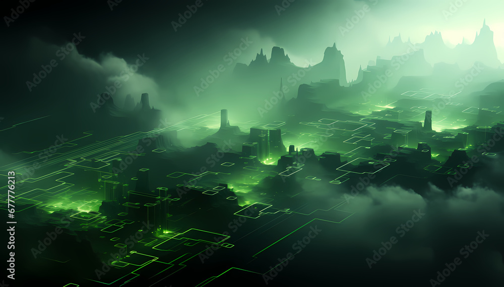 Green tech aesthetics in the fog Green tech aesthetics in the fog