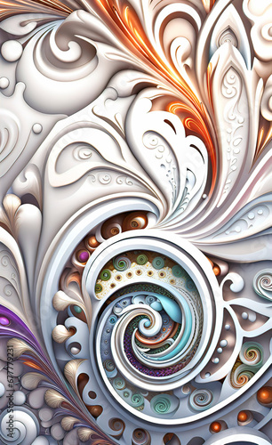 Abstract background of lines and patterns for design, beautiful ornament