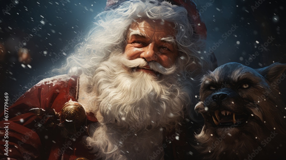 happy santa ai generated happy santa ai generated