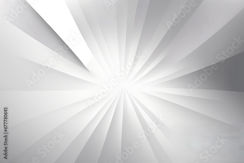 Abstract white and gray background with light rays