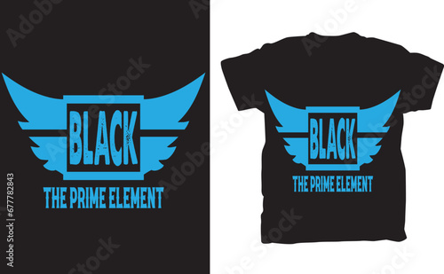 Black The Prime Element T shirt