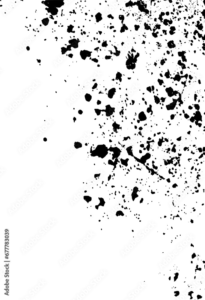 Splashed paint stain, splash texture of small particles. Uneven ink droplets, grunge effect. Splashed paint stain, splash texture of small particles. Uneven ink droplets, grunge effect.