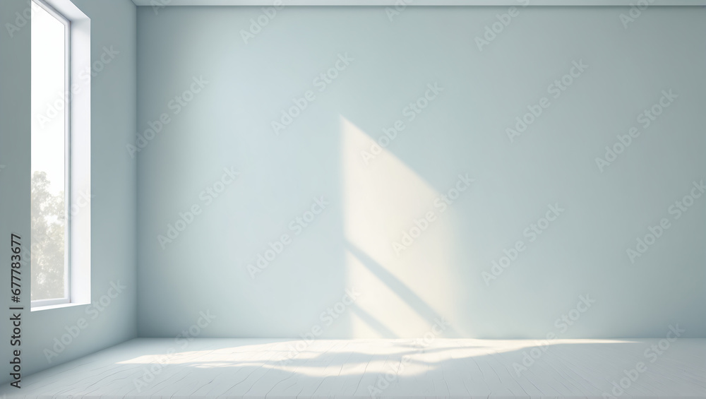 Fototapeta premium A minimalistic abstract light gray color background designed for product presentation.